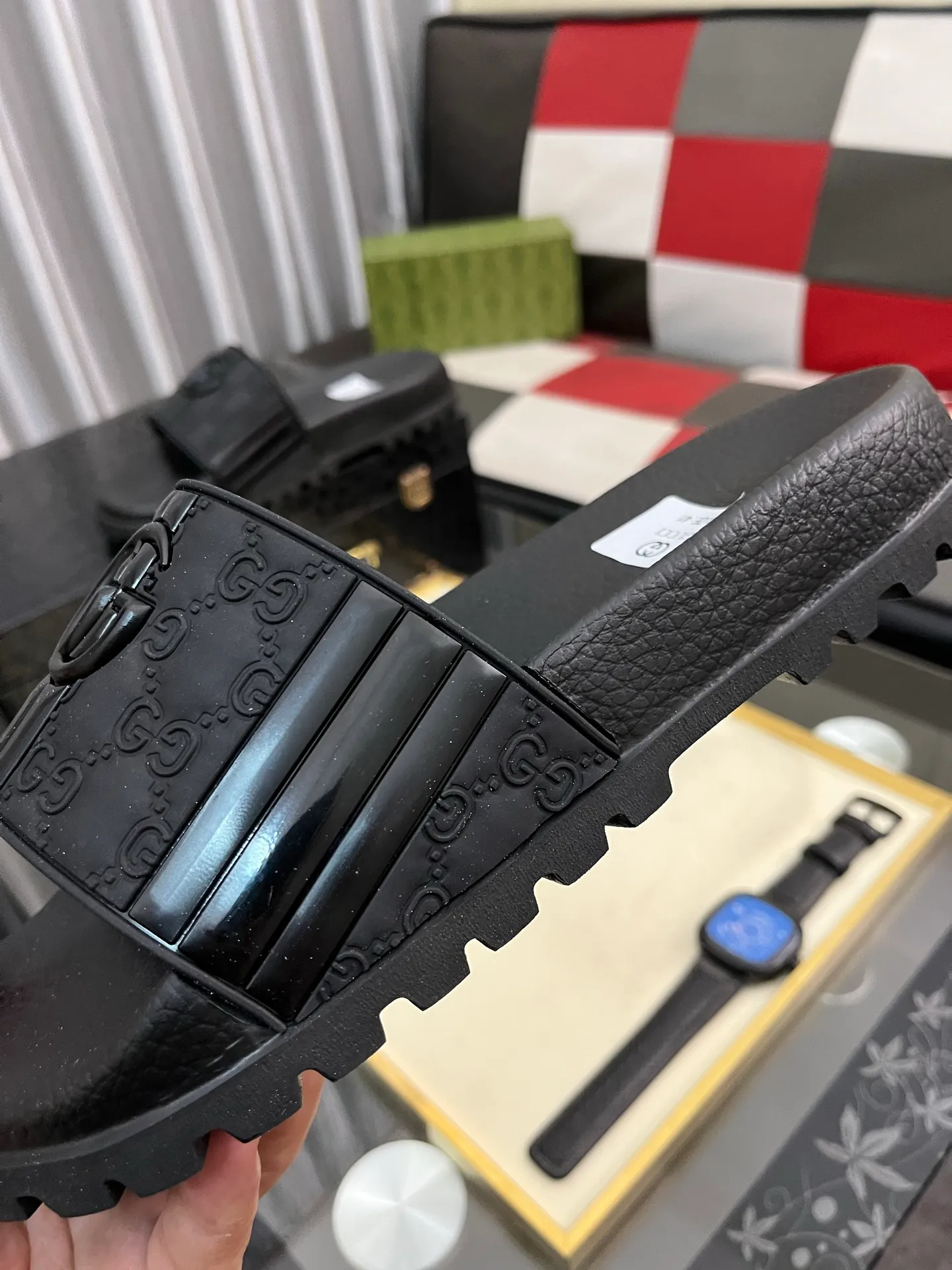 Men's men's shoes💰260⌚️⌚️ＧＵＣＣＩ.Gucci.Official website 1:1 popular slippers hot sale! Original original material 🩴 SIZE: 38-46 (45.46 non-refundable)
